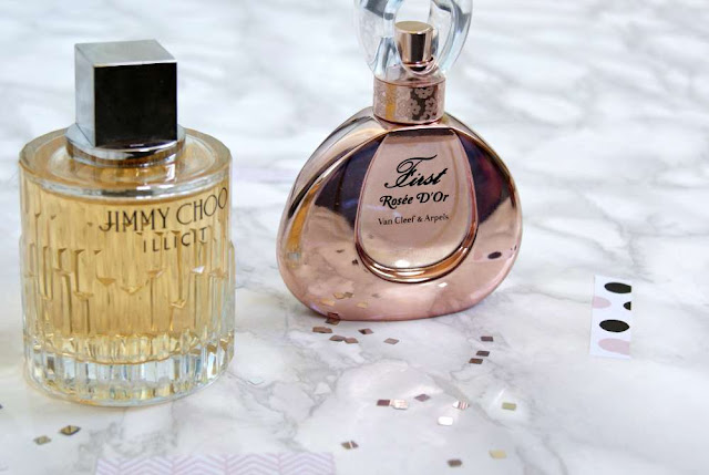 Jimmy Choo Illicit and First Rosée D'Or Van Cleef & Arpels