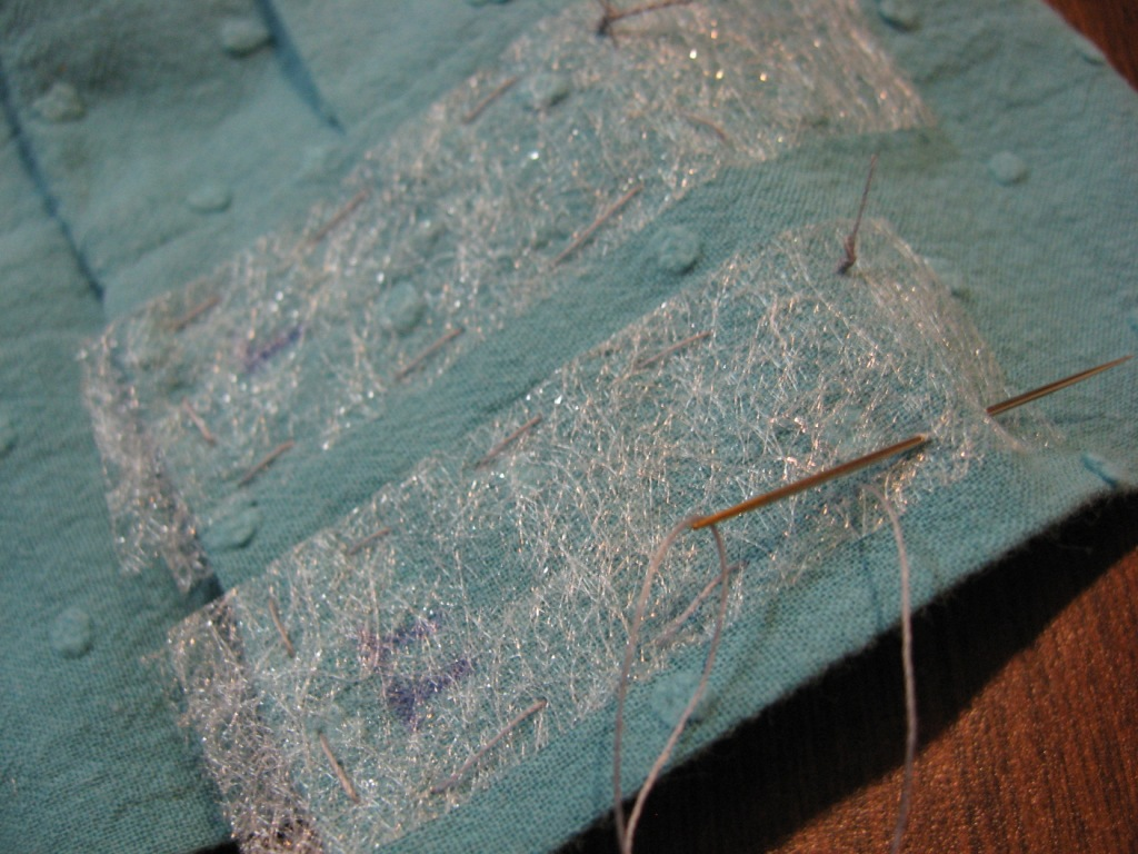 Sewing on Pins Tutorial Stabilizing Thin Fabric for Buttonholes