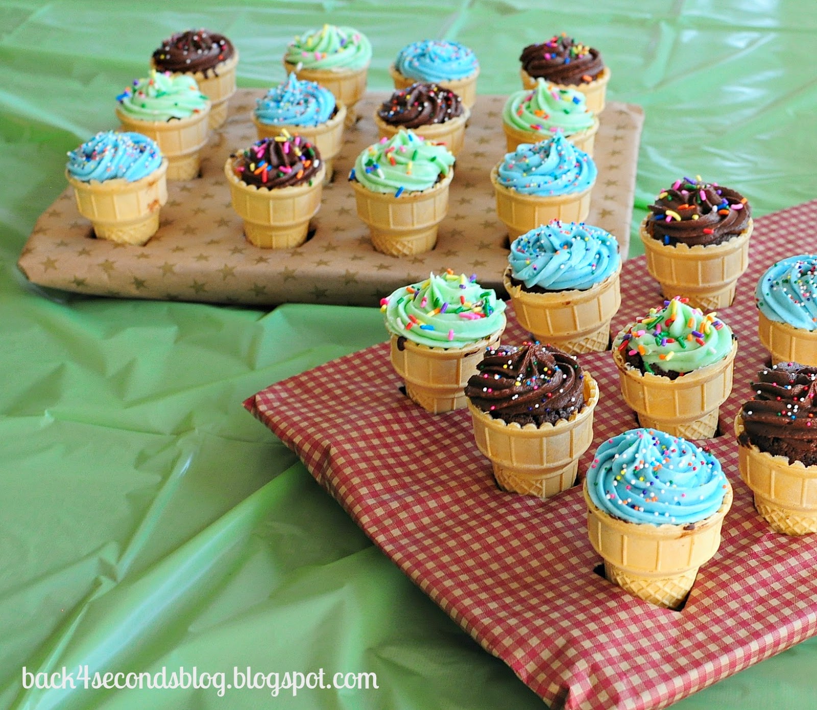 Fudge Brownie Ice Cream Cones Back for Seconds