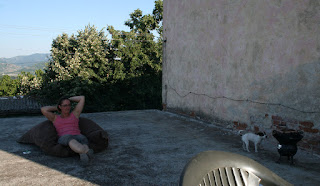 Relaxing with a BBQ, Louise getting hopeful Relaxing with a BBQ, Louise getting hopeful