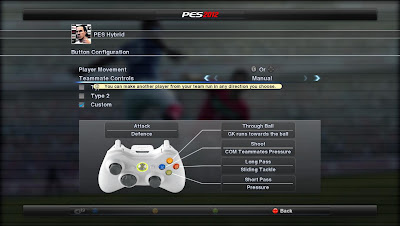 teammate control pes 2012