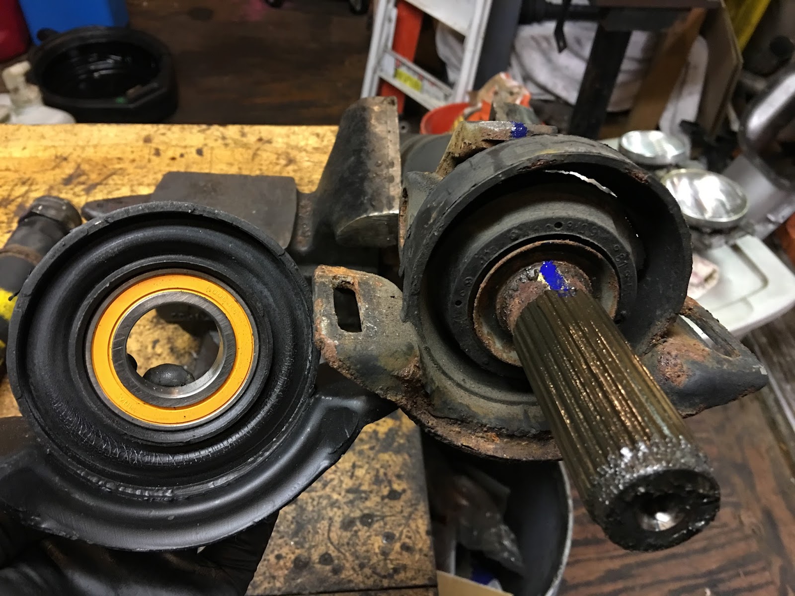 W123 Center Support Bearing Replacement Artisan