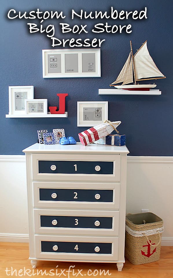 As part of my nursery makeover , I needed to update an old dresser I