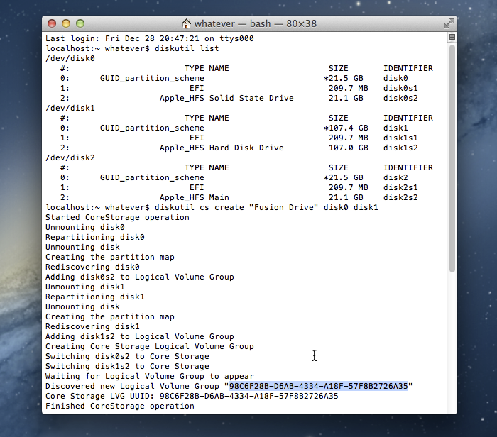 how to partition a mac fusion drive how to partition a mac fusion drive