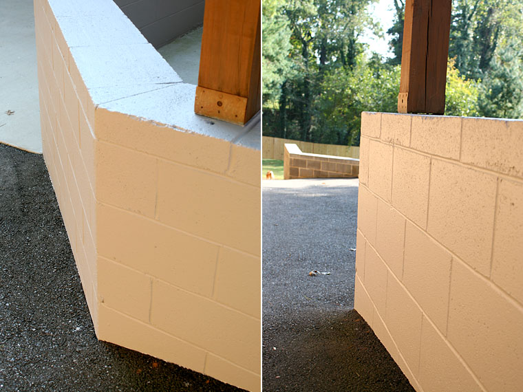 Little Things Bring Smiles: .How To Paint Cinder Block.