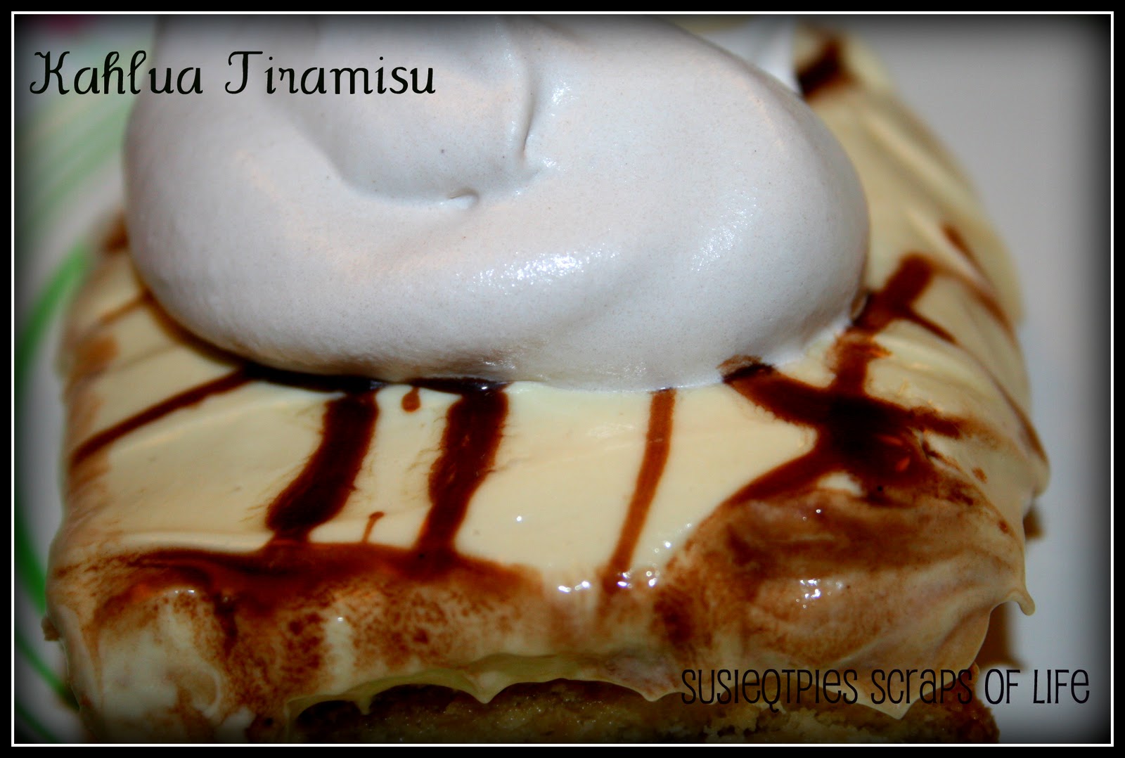 SusieQTpies Cafe Kahlua Tiramisu Recipe quick and easy
