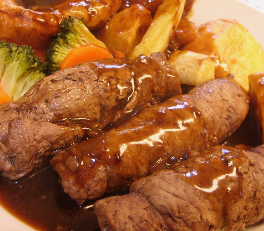 Jenny Eatwell's Rhubarb & Ginger Beef Olives just in time for Sunday