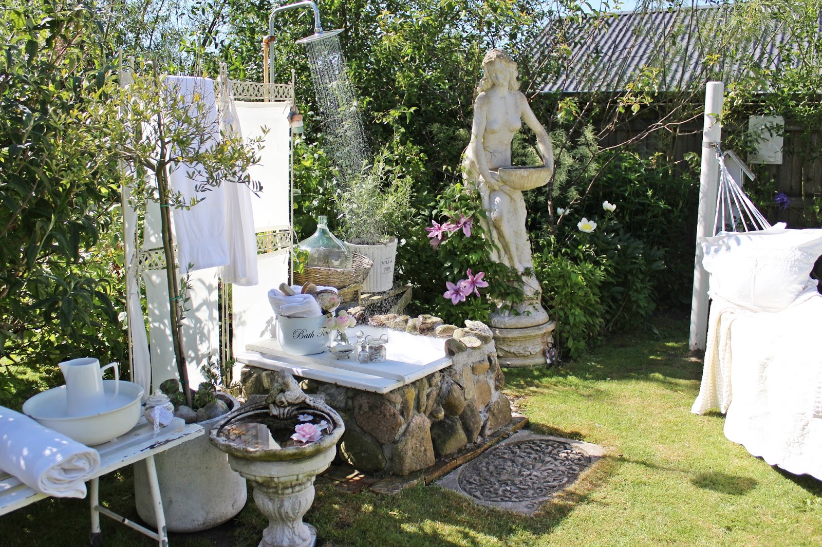 Hos villa fryd: store badedag