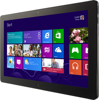 Windows 8 homescreen