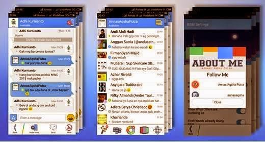 Kumpulan BBM MOD Versi 2.7.0.21 Terbaru 2015 Kumpulan BBM MOD Versi 2.7.0.21 Terbaru 2015