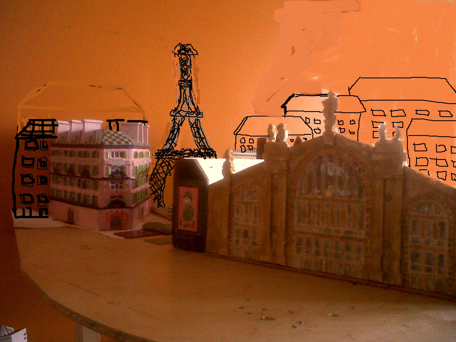 French Model Railway Parisian Backdrop (HO scale)
