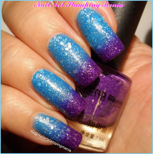 nail art stamping mania glitter