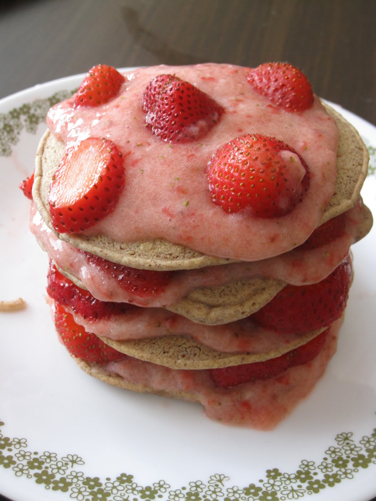Easy Vegan Pancakes with Fruit Puree She Bakes Here