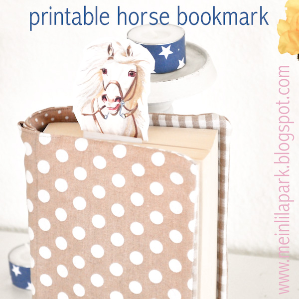 Meinlilapark Free Printable Vintage Horse Bookmark