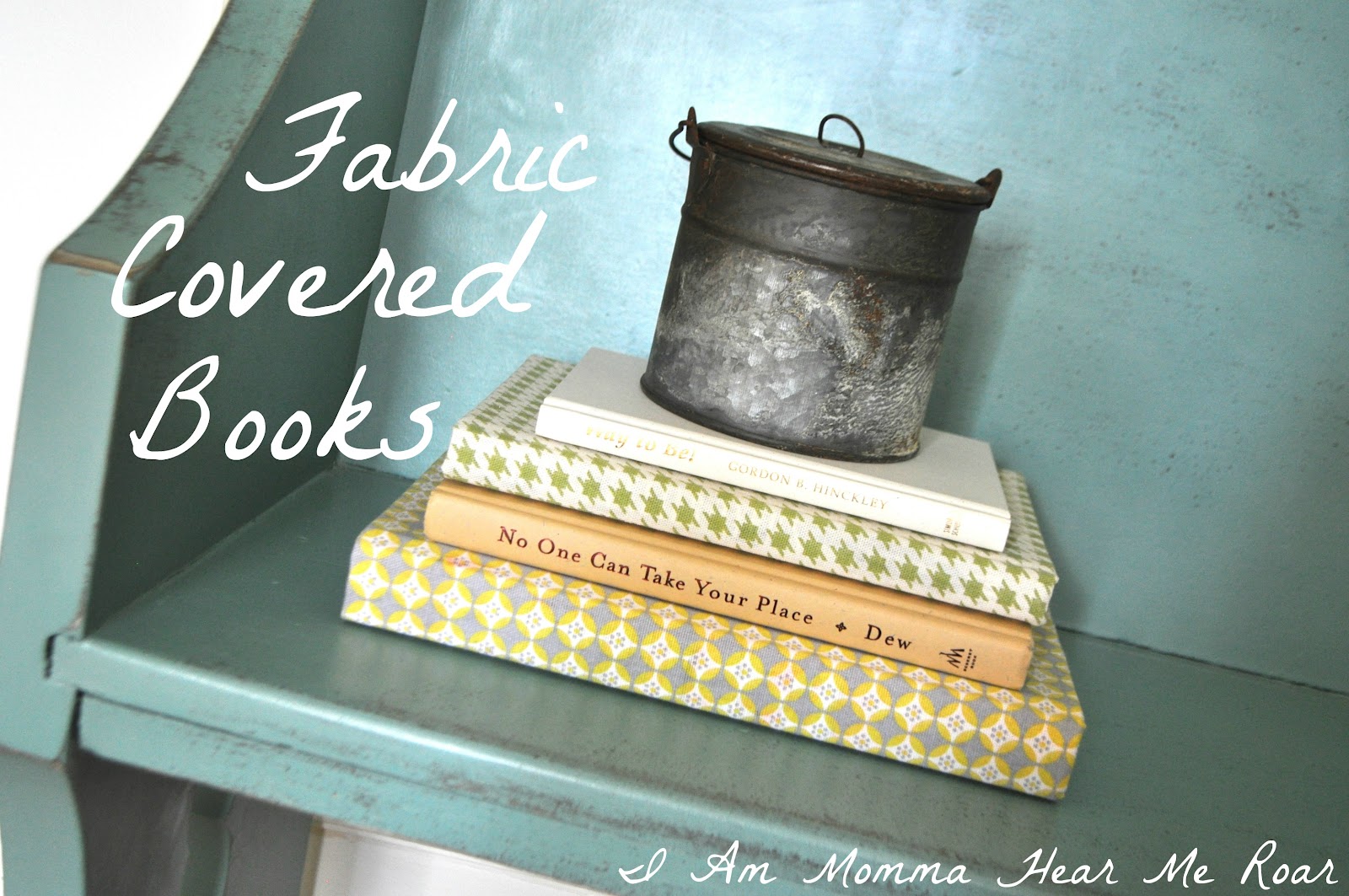 iLoveToCreate Blog Fabric Covered Books