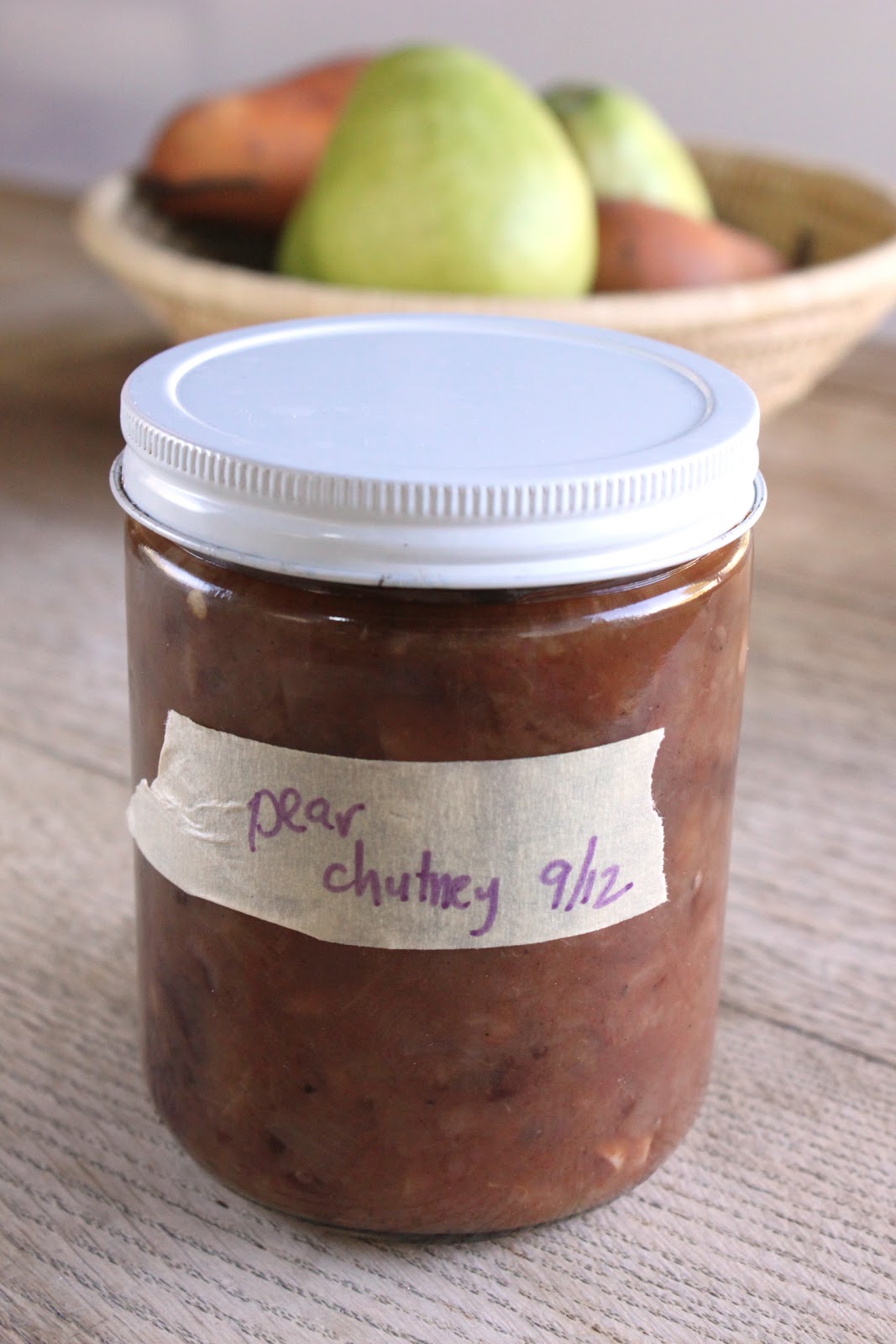Pear chutney