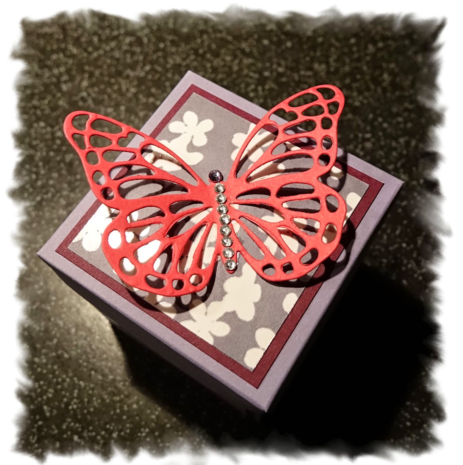 Stamping with Caroline Explosie doos Vlinder Explosion box butterfly