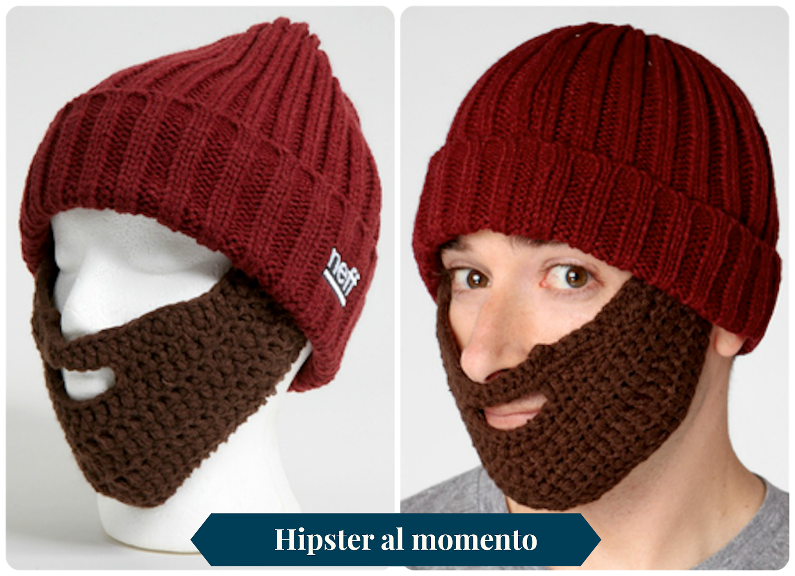 Neff Gorro hipster para imberbes o barbilampiños