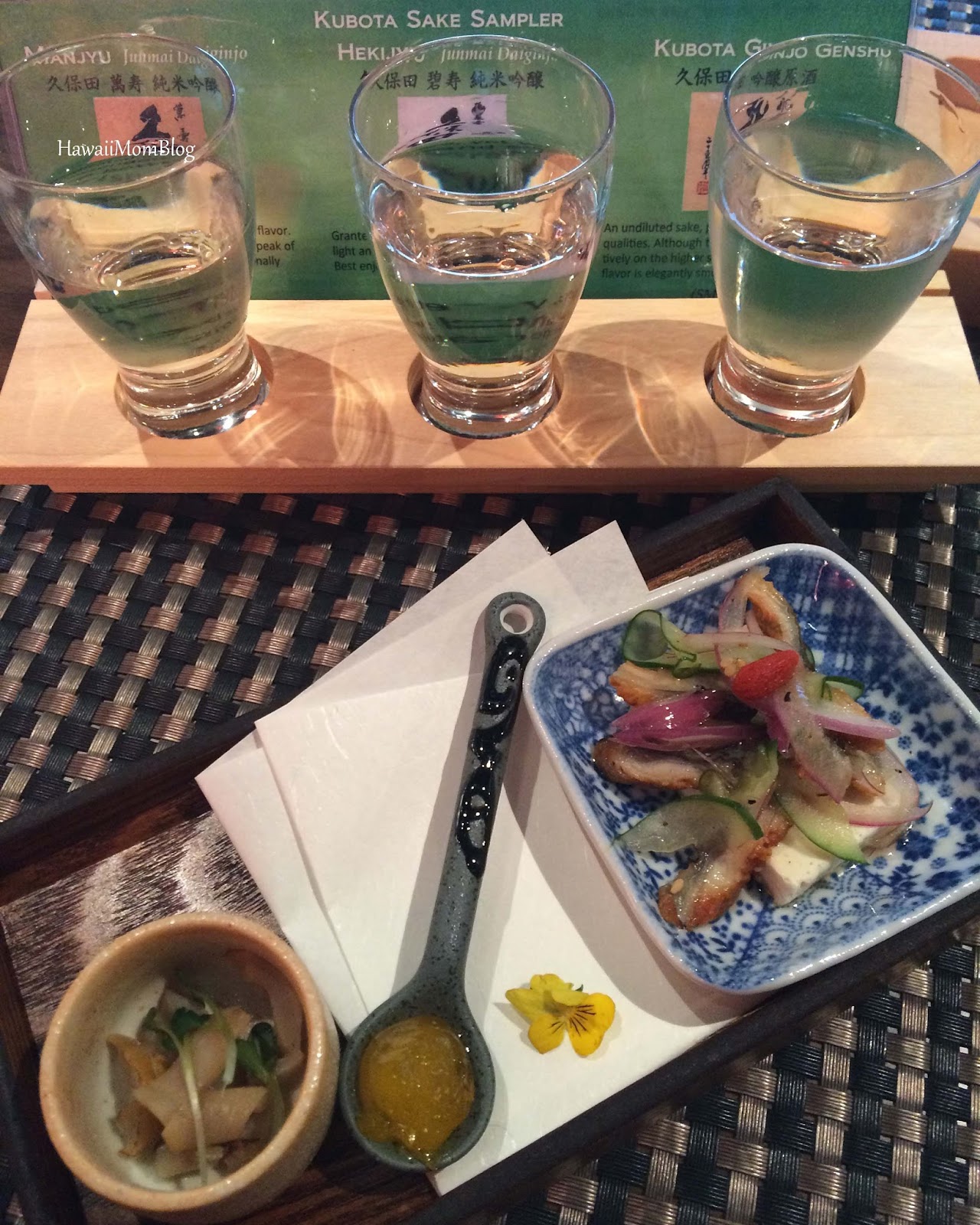 Hawaii Mom Blog A Preview of Gokoku Sushi's New Sake Sampler and Menus