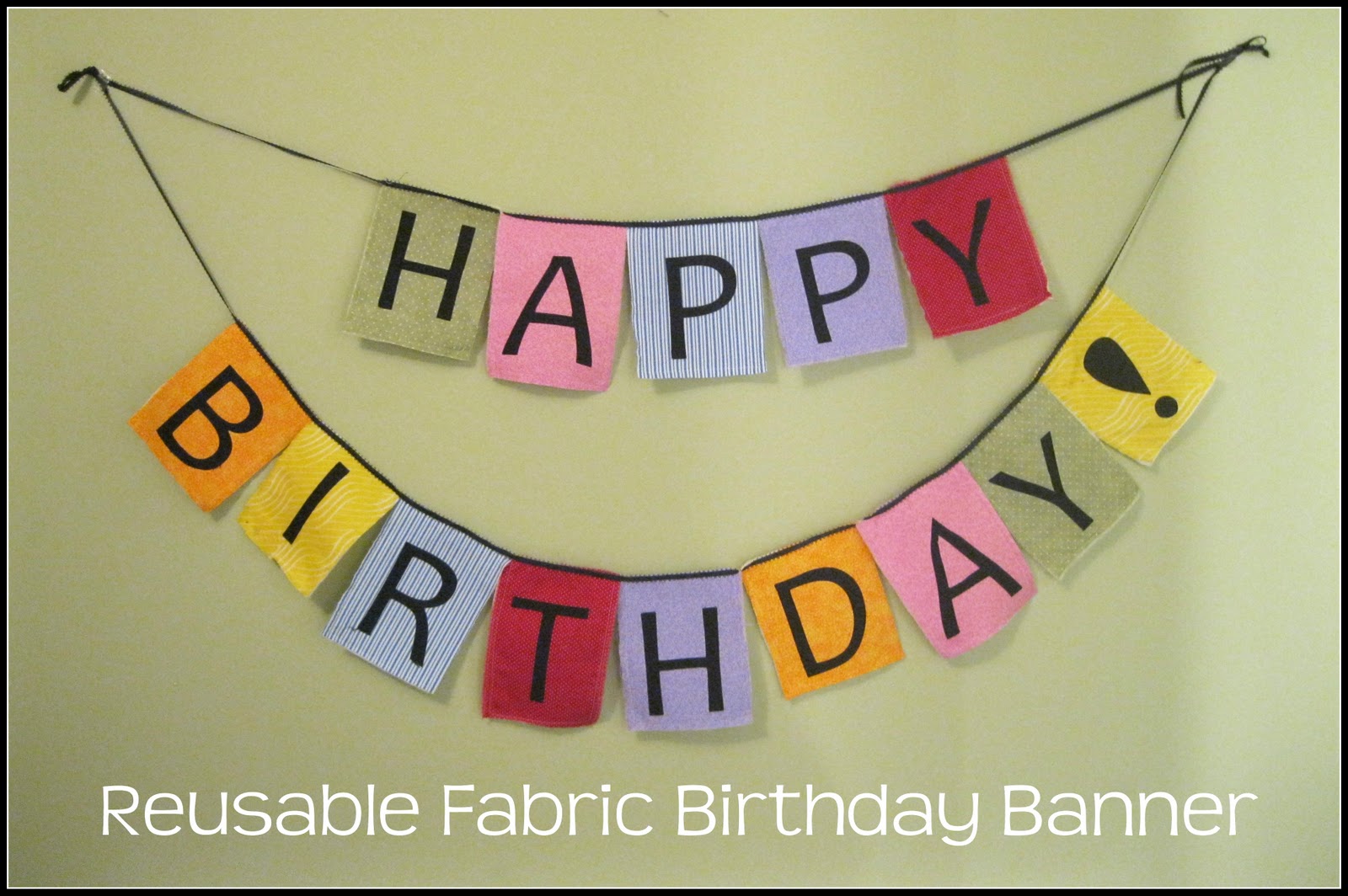 Fabric Birthday Banner PeekaBoo Pages Patterns, Fabric & More!