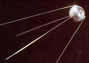 Riproduzione del satellite sovietico Sputnik 1.