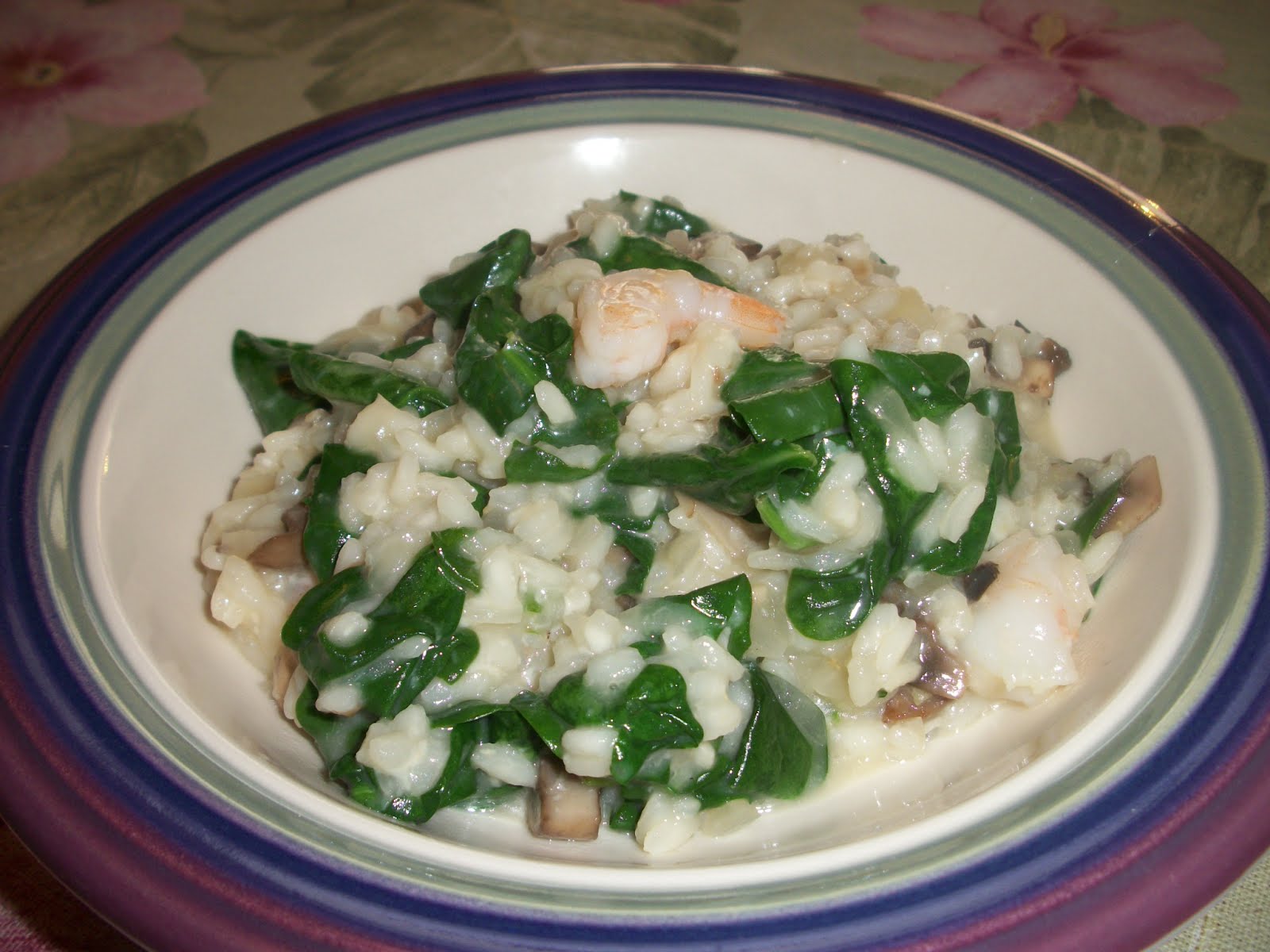 Cook with Sara Shrimp and Spinach Risotto