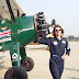 Flying Lady Tracey Curtis Taylor Lands At Hindan Air Force Station In India