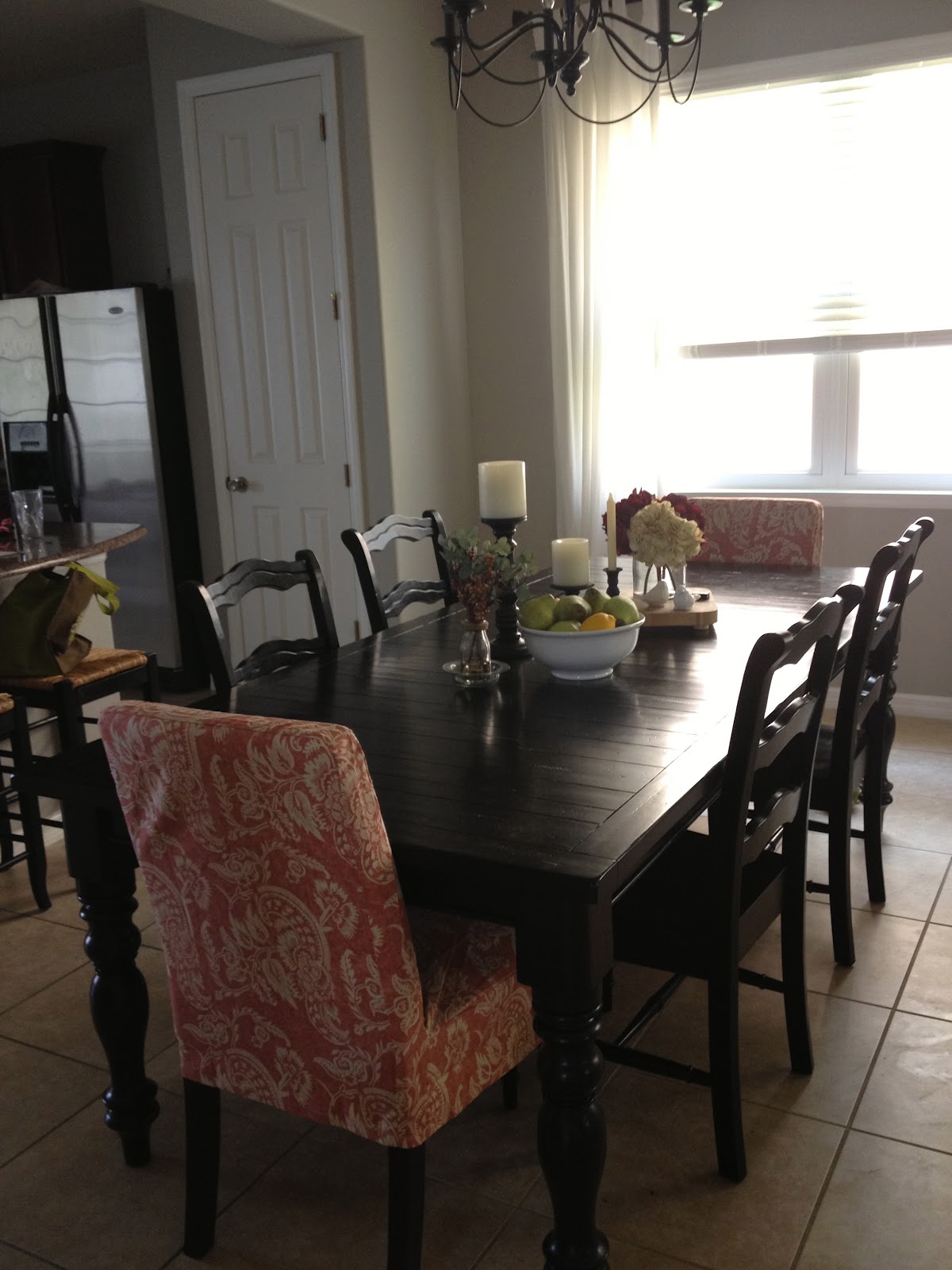 My Home Tour The First Year Overthrow Martha Pottery Barn Dining Room Cumulus Cloud Benjamin Moore