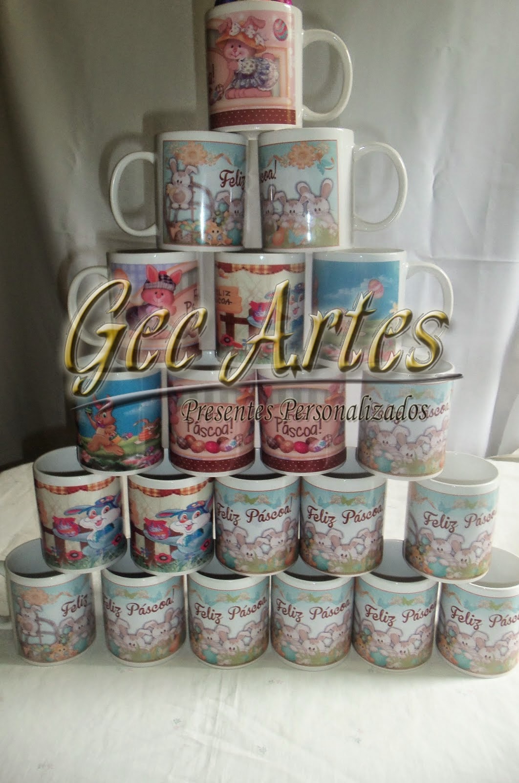  Caneca Presente de Páscoa personalizada em Curitiba