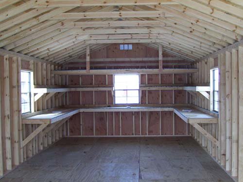 Storage Shed Shelves Ideas