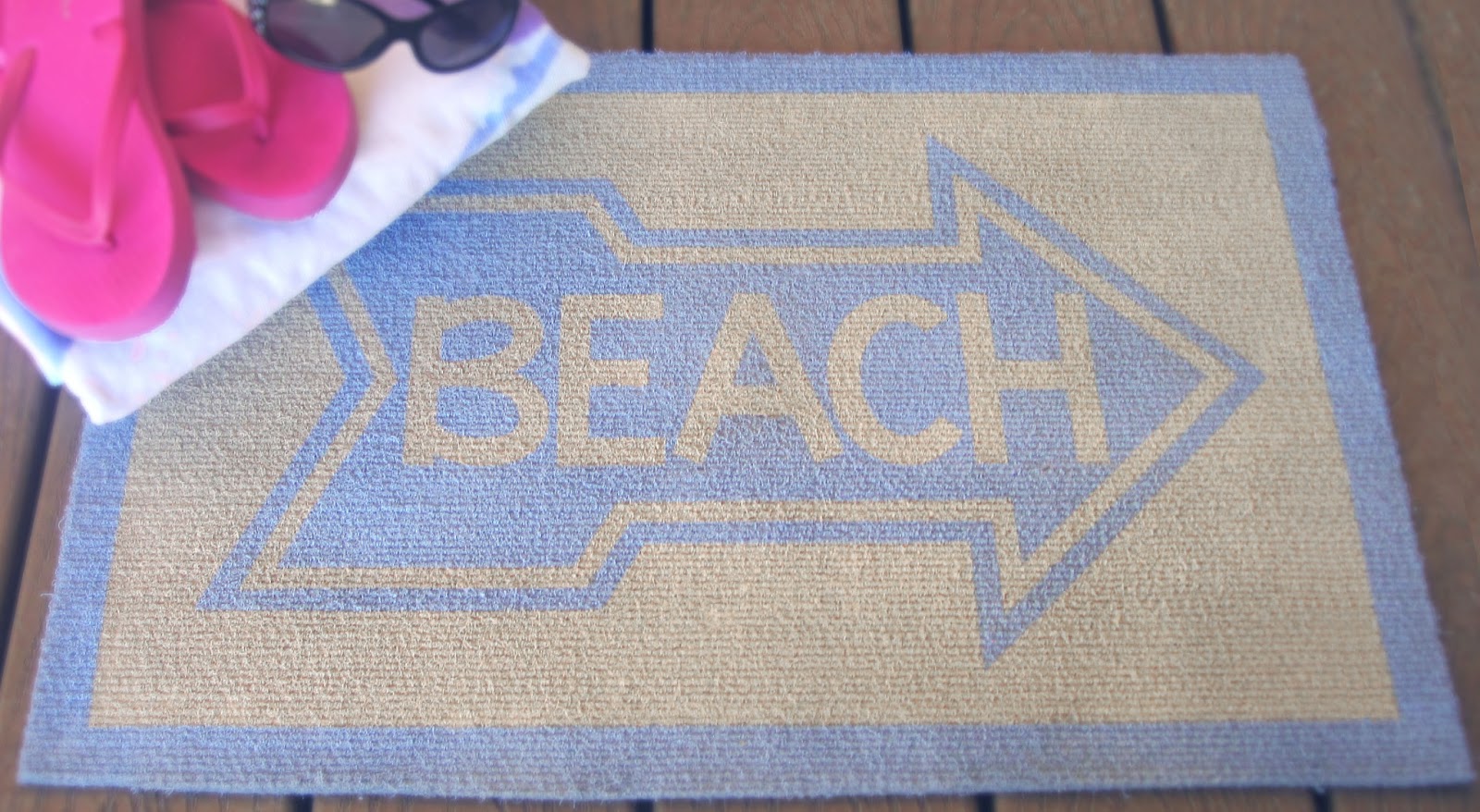 Painted Beach Door Mat Burton Avenue