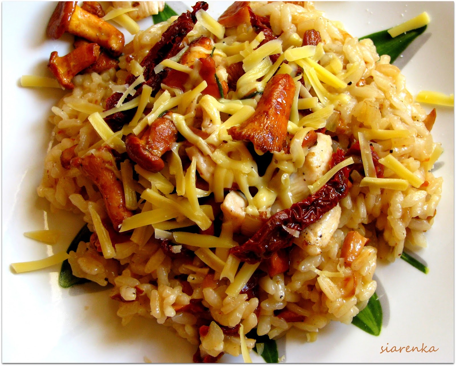 siarenka Kulinarnie Risotto z kurkami, suszonymi pomidorami i kurczakiem