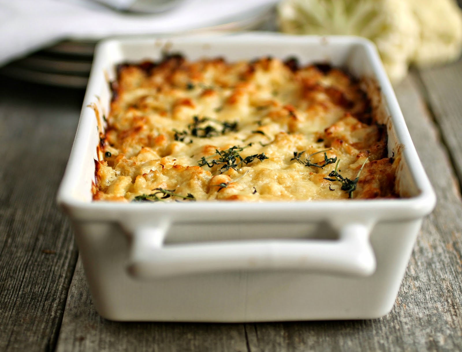 Hungry Couple Cauliflower and Gruyere Gratin