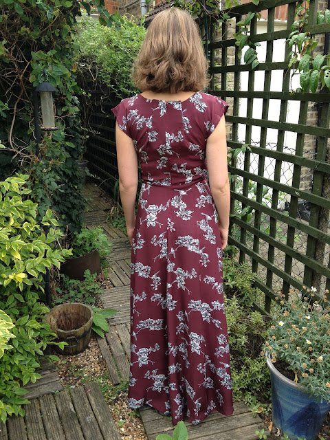 Diary of a Chainstitcher Autumnal Floral By Hand London Maxi Anna Dress Sewing Pattern