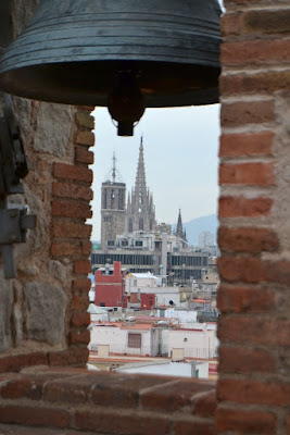 La Catedral de Barcelona vista desde la campana