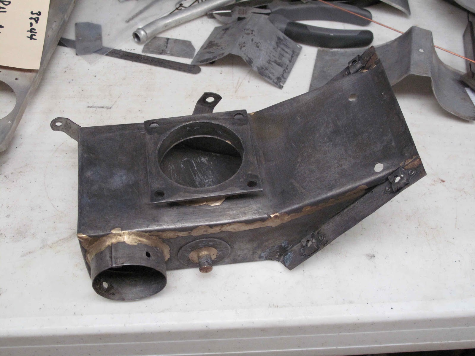 Cessna 140 Rebirth Rusty Carburetor Air Box