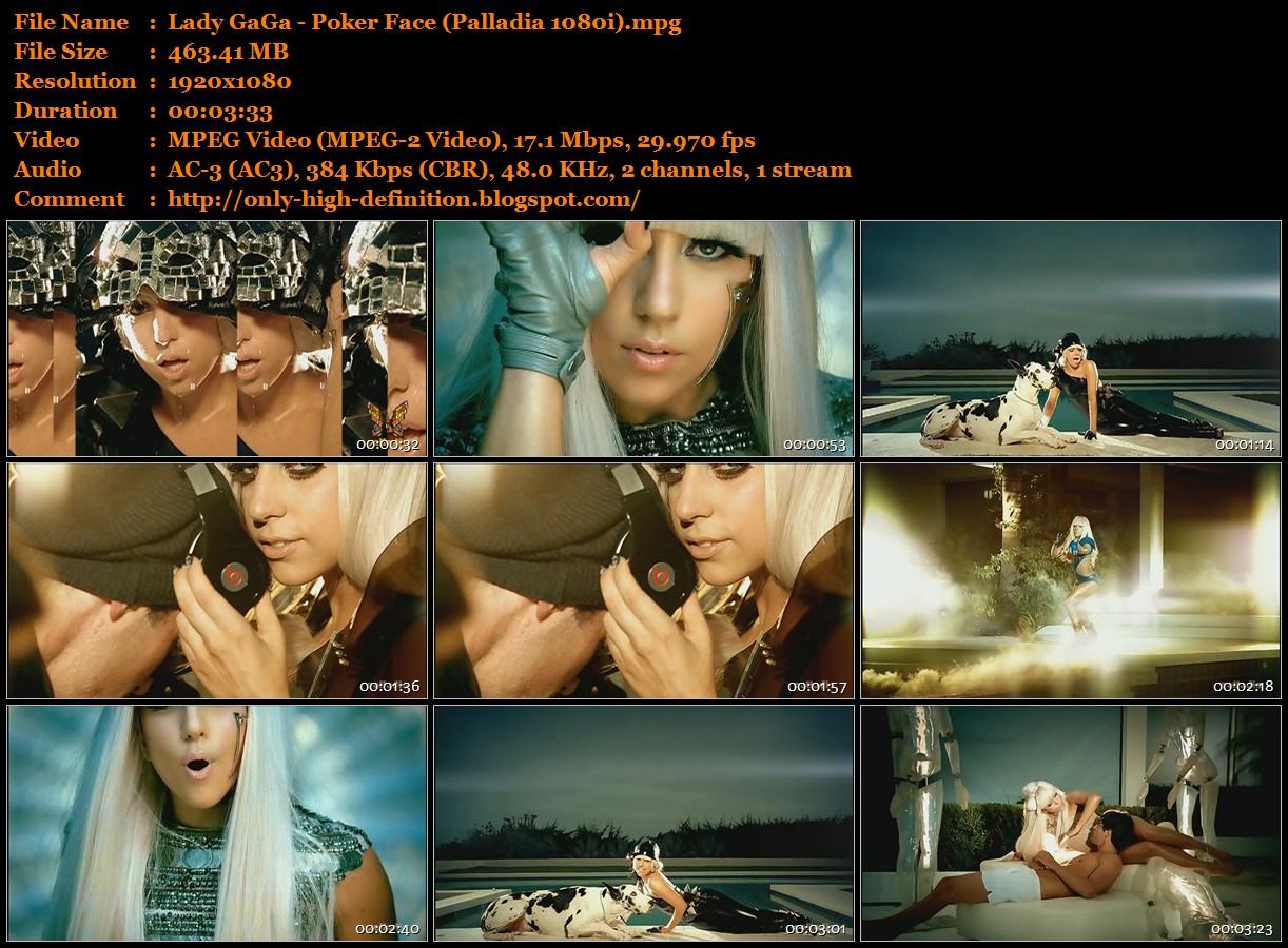 Lady Gaga Poker Face Official Video 1080P