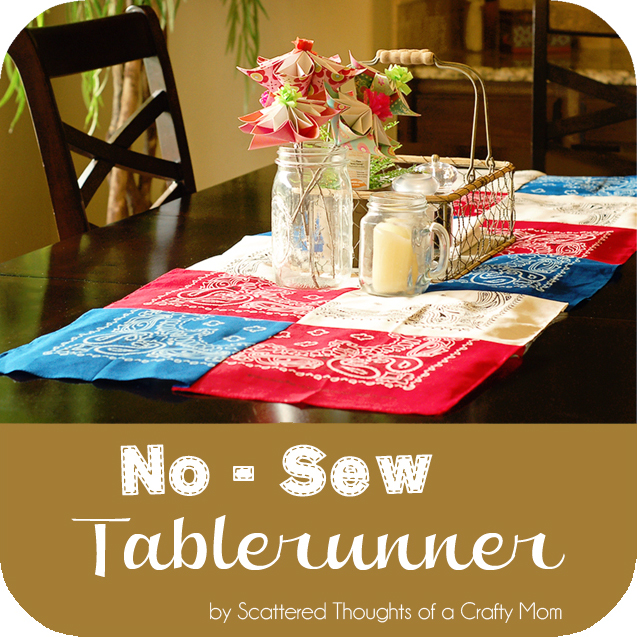 No Sew Table Runner Scattered Thoughts of a Crafty Mom by Jamie Sanders