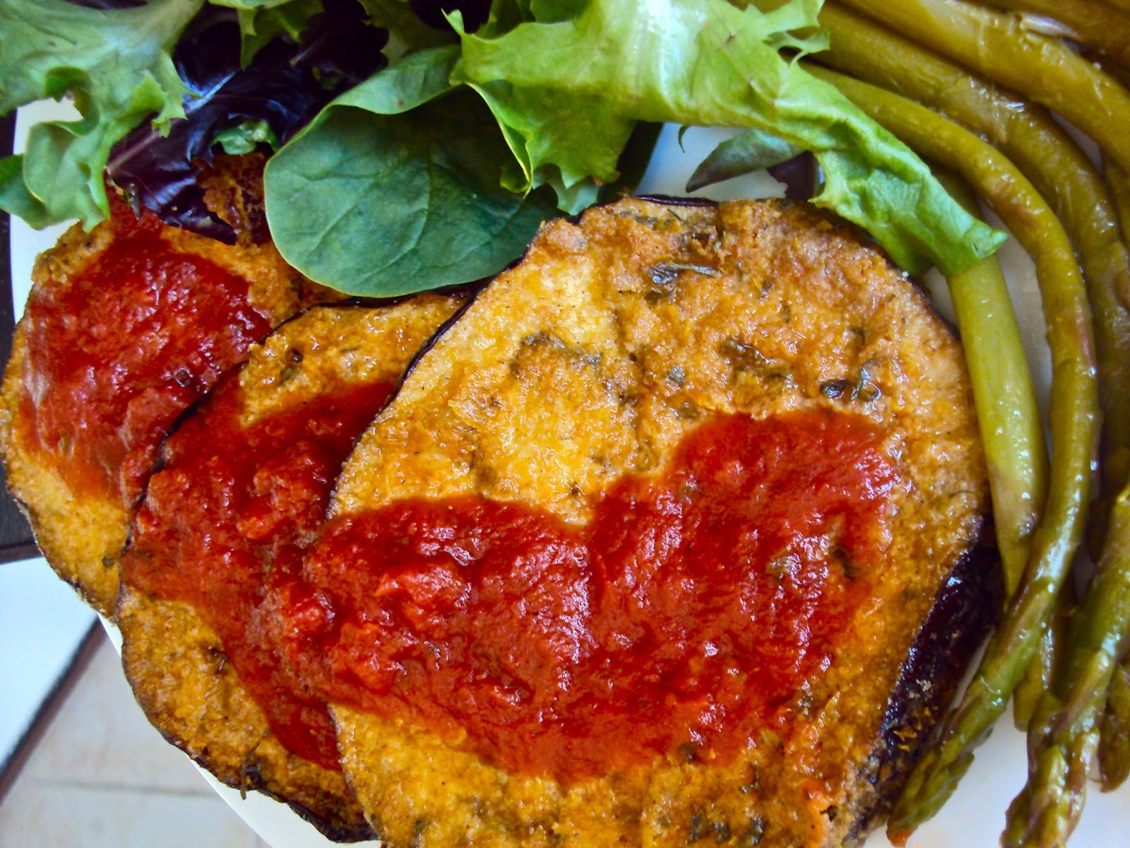 VEGAN OPULENCE Breaded & Baked Eggplant