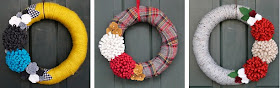 handmade wreaths by COZYmade :: foxwithglasses.blogspot.com