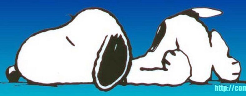 tired snoopy