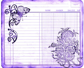 fondo vintage cuaderno de cuentas viejo violeta para scrapbooking y decoupage