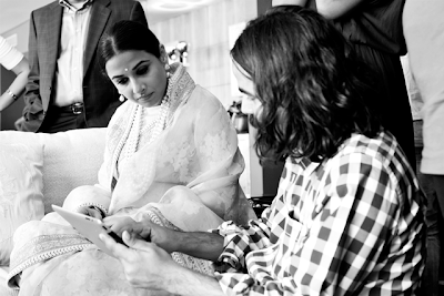 Vidya Balan's behind scene photos #CannesFilmFestival 