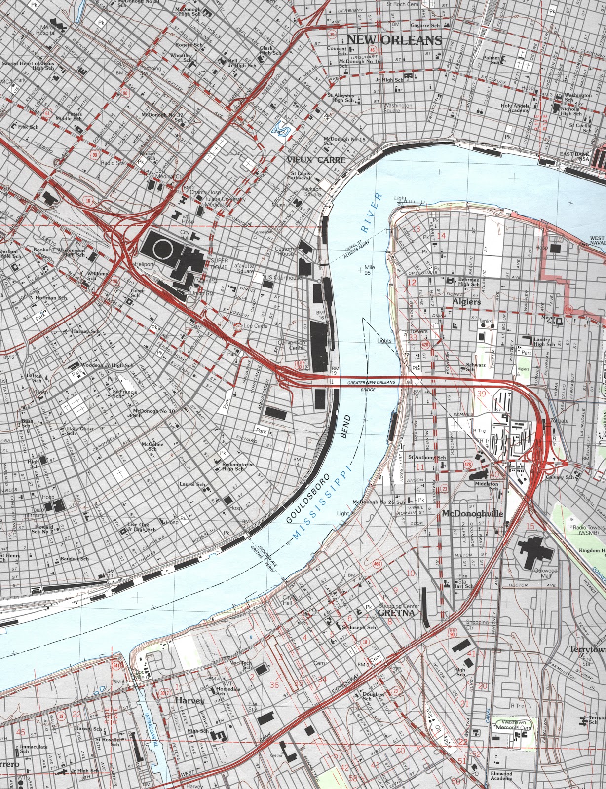GIS Research and Map Collection New Orleans, Plaquemines Parish
