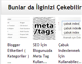 Blogger Benzer Yazılar Eklentisi