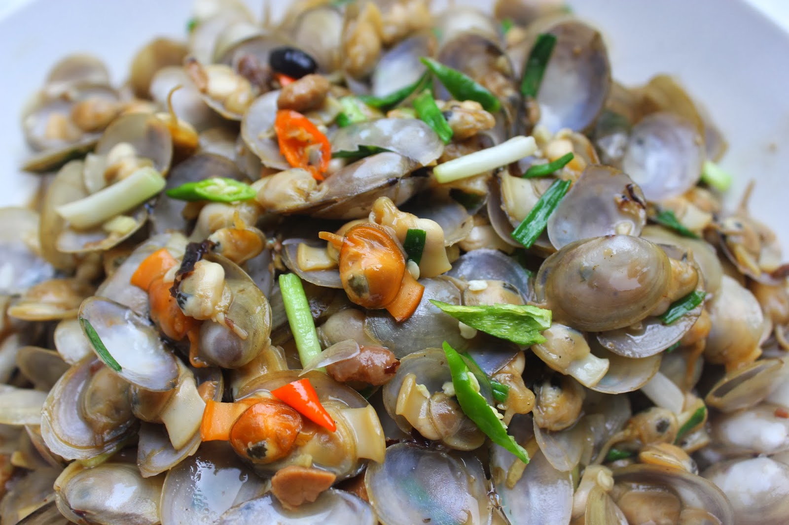 The Morning After FRIED SMALL CLAMS with SALTED BLACK BEANS AND CHILLIES