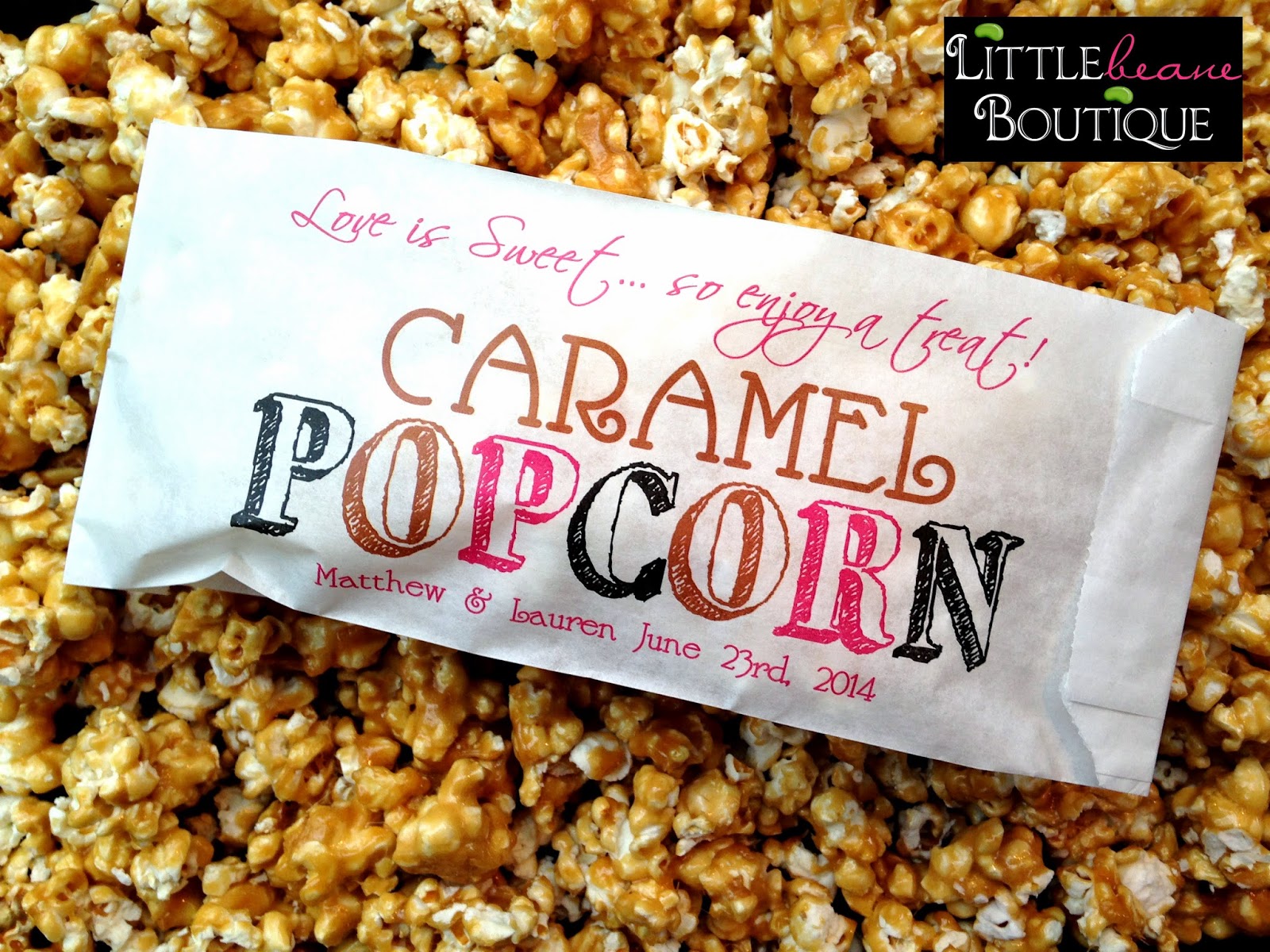 Littlebeane Boutique NEW Caramel Corn Bags.. and Recipe!
