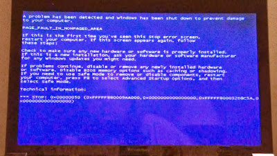 blue screen of the dead