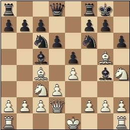 Partida de ajedrez Nina Esteban vs. María Luisa Martín Gamero, posición después de 8…h6!