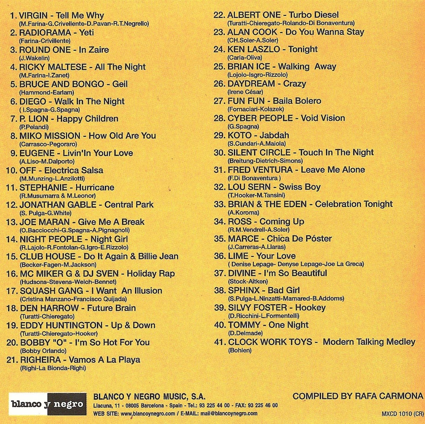 BEST DANCE SONGS OF THE